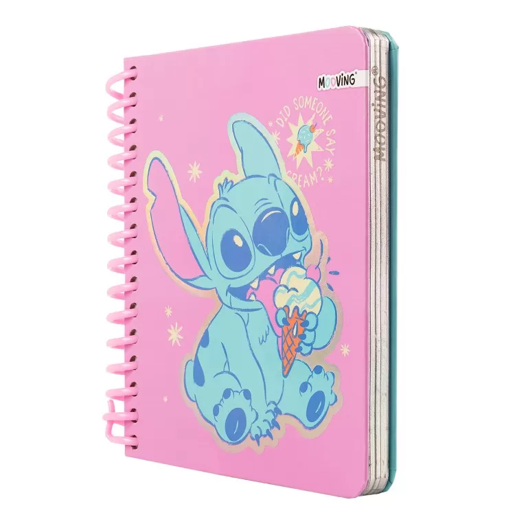 Cuaderno con Espiral Mooving Premium Pocket Stitch Helado 96 Hojas Rayado Art.1232244