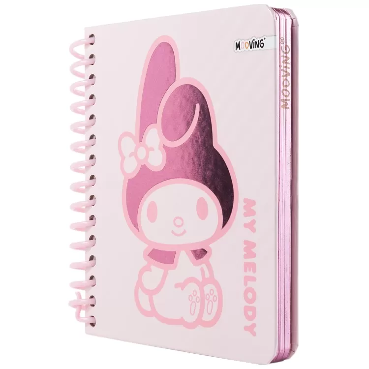 Cuaderno con Espiral Mooving Premium Pocket My Melody Lisa 96 Hojas Rayado Art.1232261