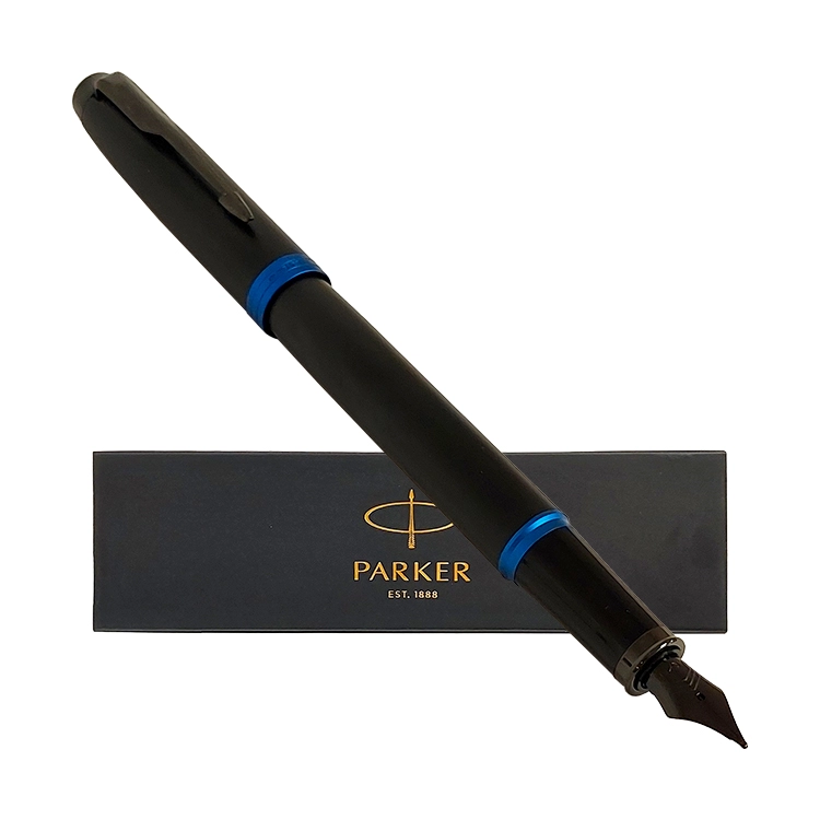 Lapicera Pluma Parker IM MRN Blu Ring BT FP M GB Art.2172859