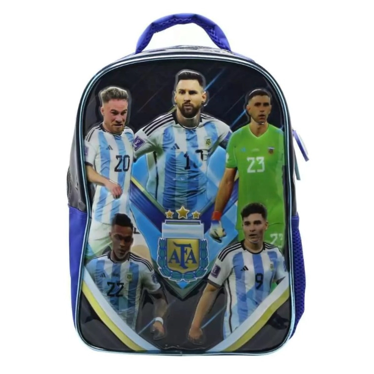 Mochila Escolar Cresko 2025 Afa selección Argentina muchachos scaloneta 12" Art.AF003