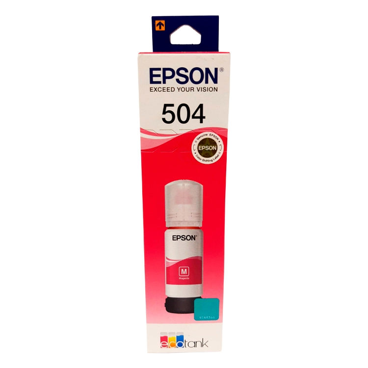Tinta Epson T 504 Magenta 70 Ml Para L4150-L4160-Ll6161-L6171-L6191 ART.T504320-AL