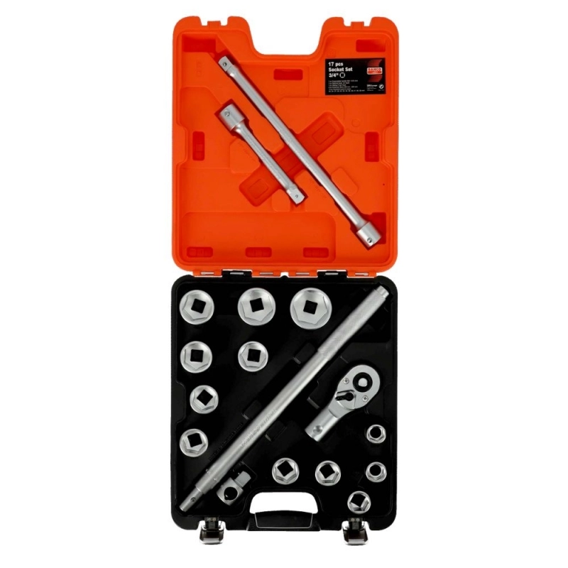 Juego de Bocallaves BAHCO SLX17 3/4 - 17 Piezas