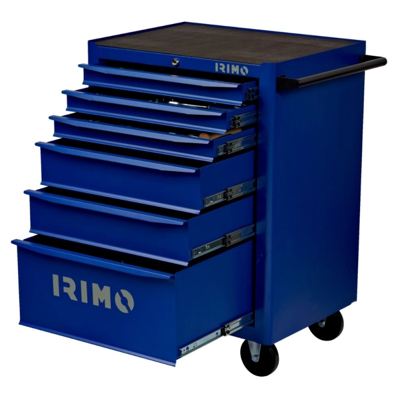 Carro de Herramientas IRIMO con 6 cajones de 26" equipado con 206 Piezas