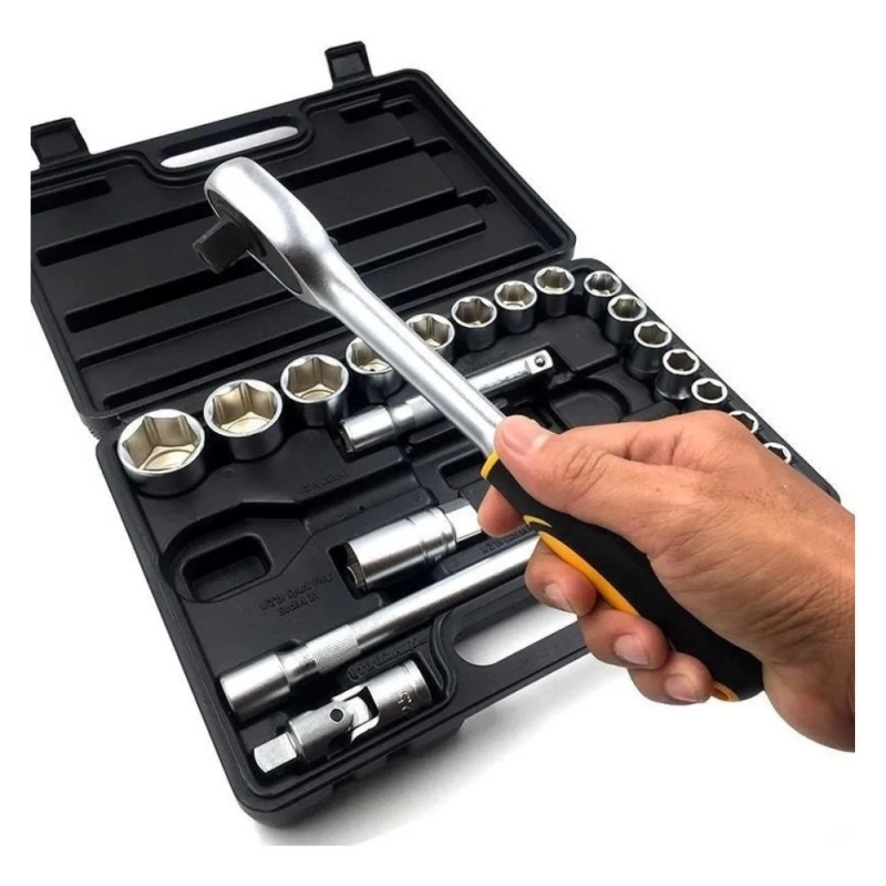 Juego de Bocallaves con Accesorios TOLSEN 15139 1/2 - 22 Piezas