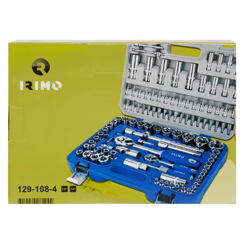 Juego de Bocallaves Hexagonales IRIMO 1/4 - 1/2 - 108 piezas