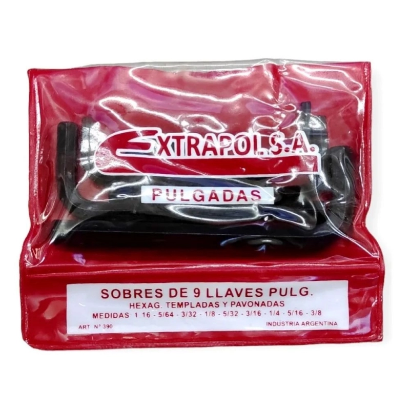 Juego de Llaves Allen 380 EXTRAPOL 9 Piezas