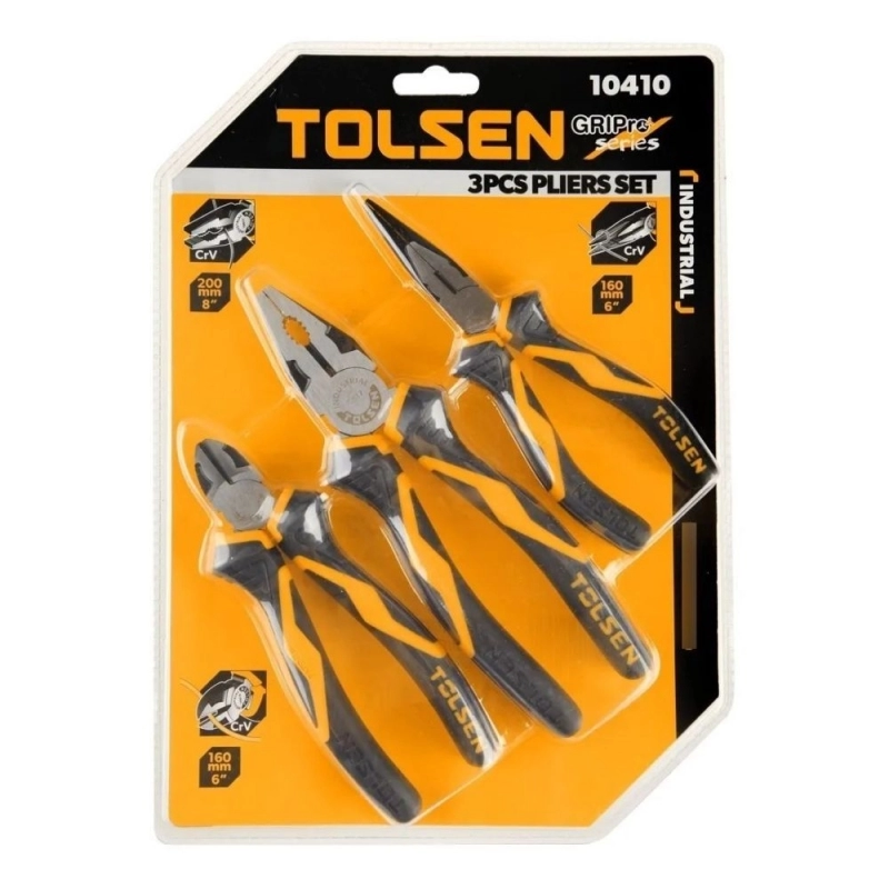 Set de Pinzas TOLSEN 3 Piezas