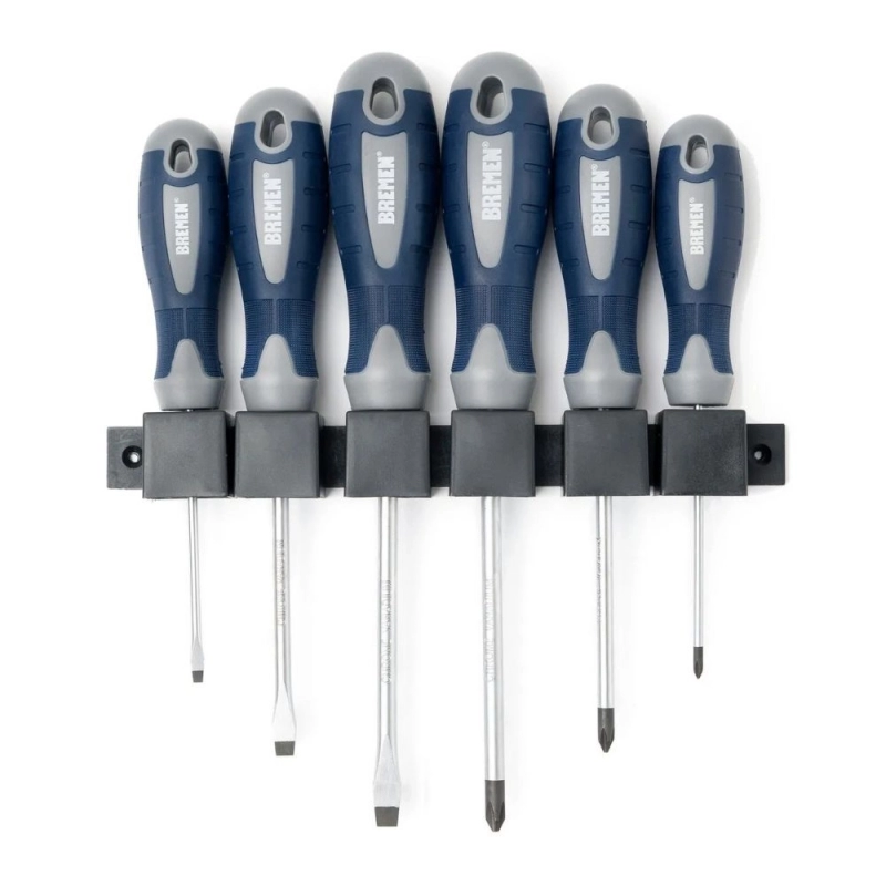 Juego de Destornilladores Mango Goma BREMEN 6 Piezas