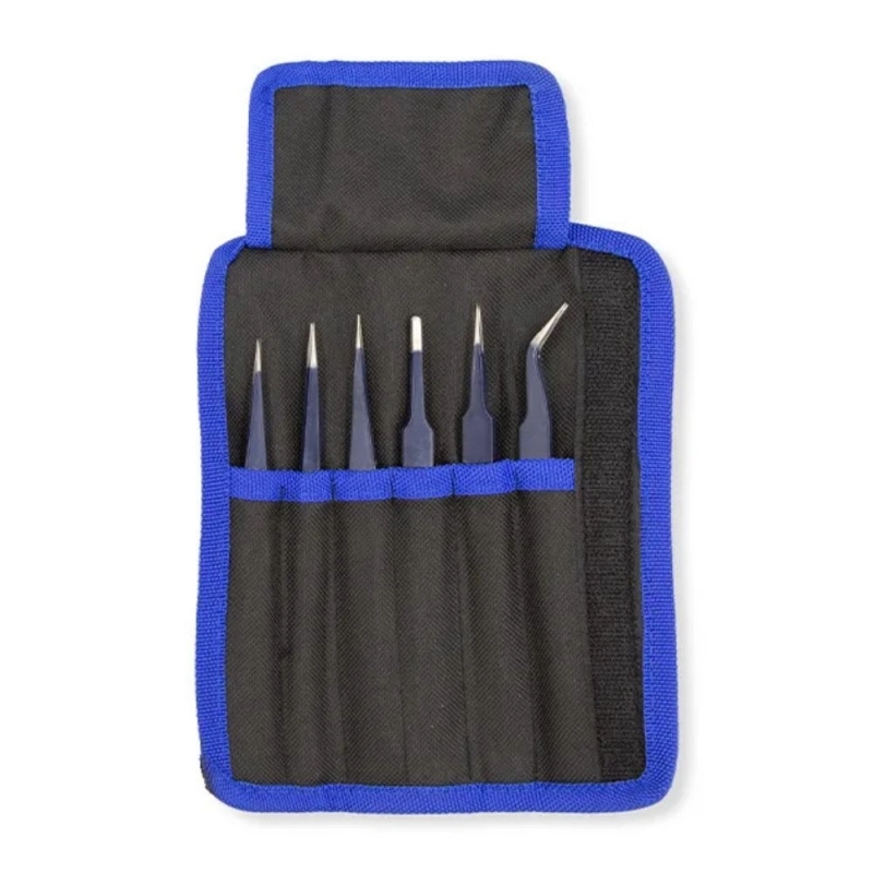 Juego de Pinzas de Precision Antiestaticas BREMEN 6 Piezas