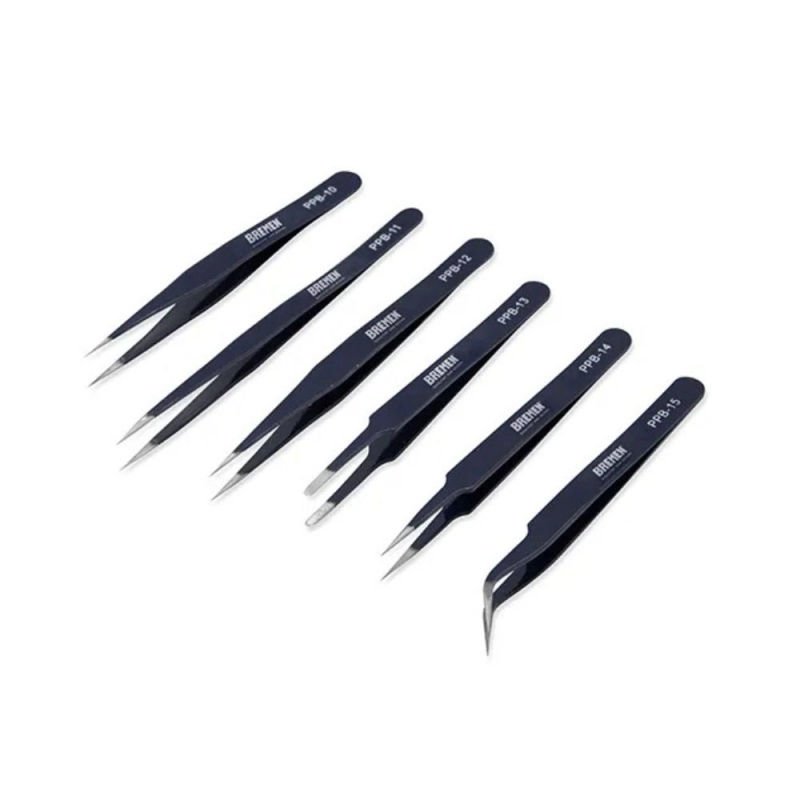 Juego de Pinzas de Precision Antiestaticas BREMEN 6 Piezas