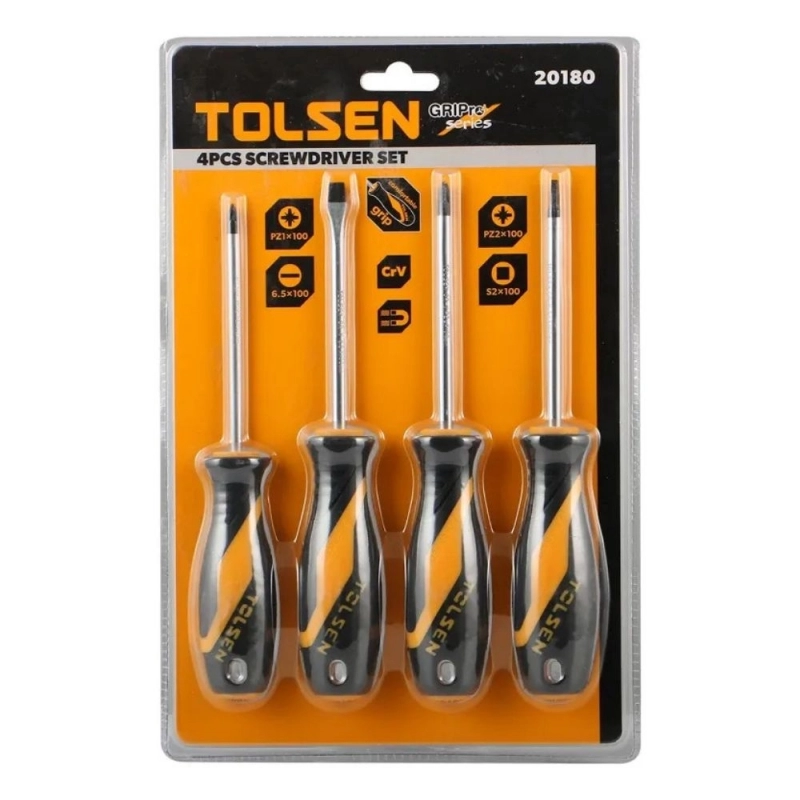 Juego de Destornilladores TOLSEN 4 Piezas