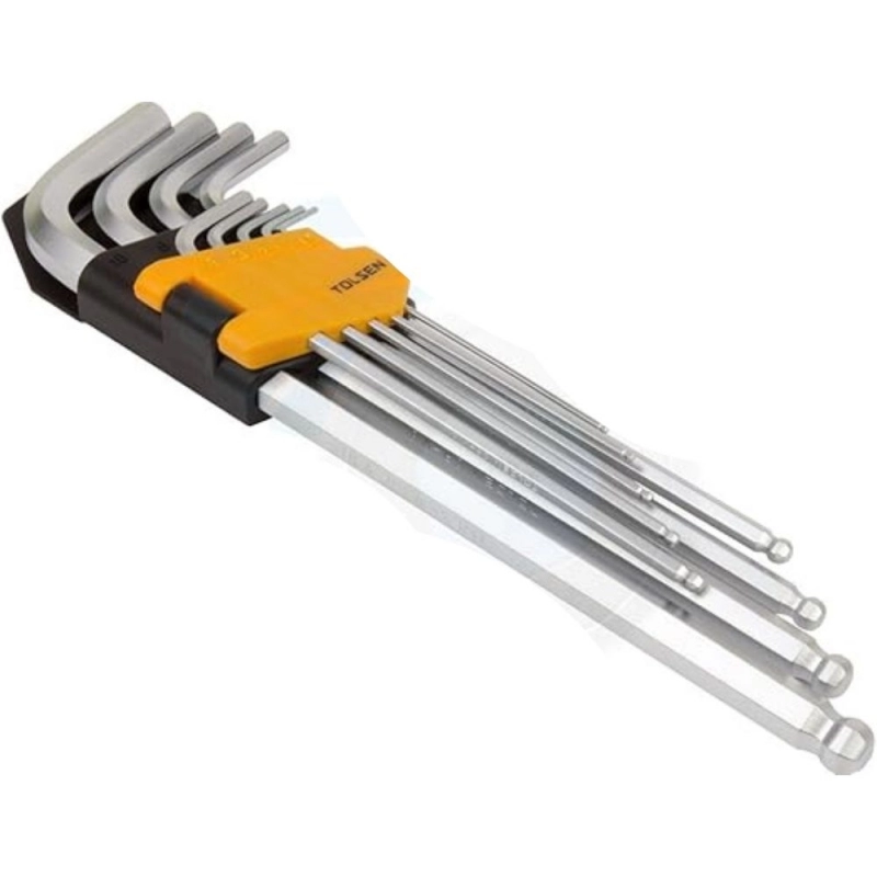 Juego de Llaves Hexagonales Punta BolaTOLSEN 9 Piezas