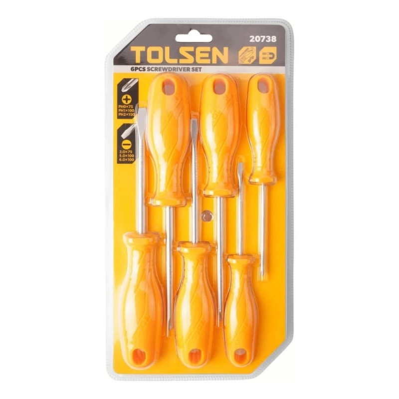 Juego de Destornilladores TOLSEN 6 Piezas