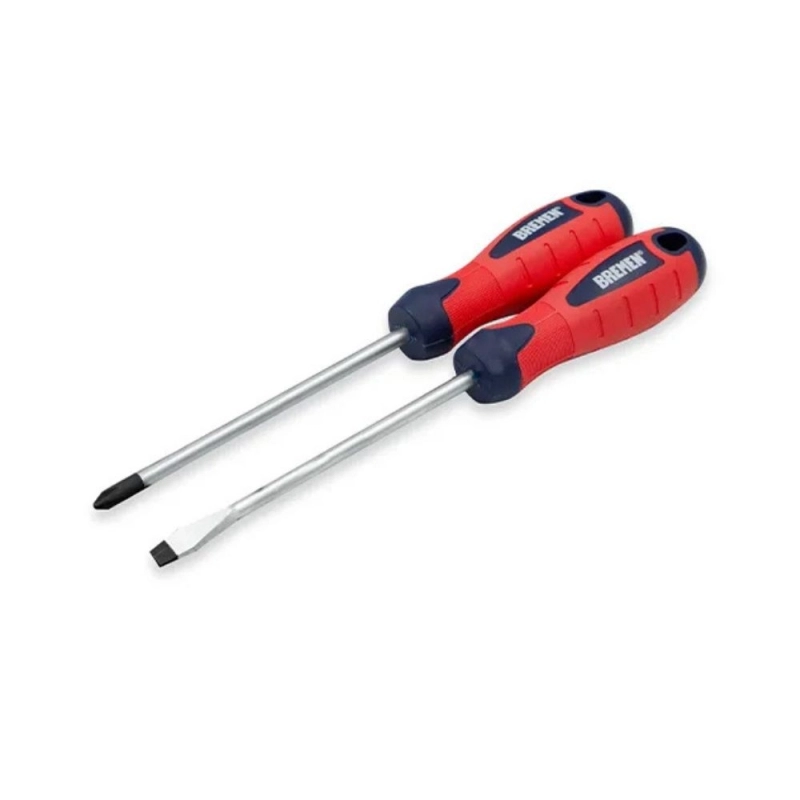 Juego de Destornilladores Mango Goma BREMEN 2 Piezas