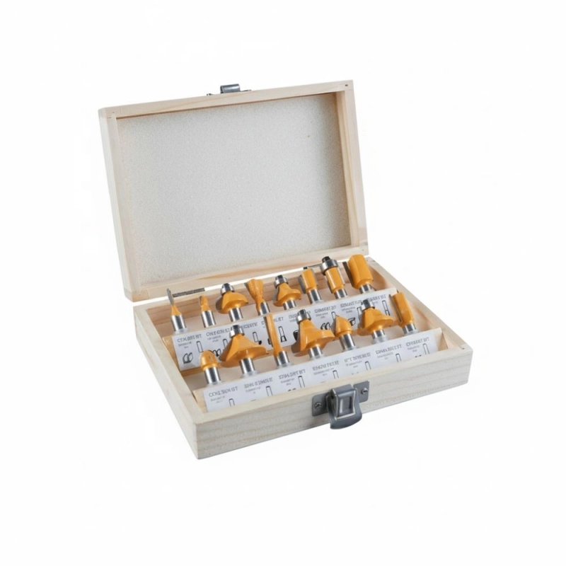 Set Fresas para Madera TOLSEN 15 Piezas