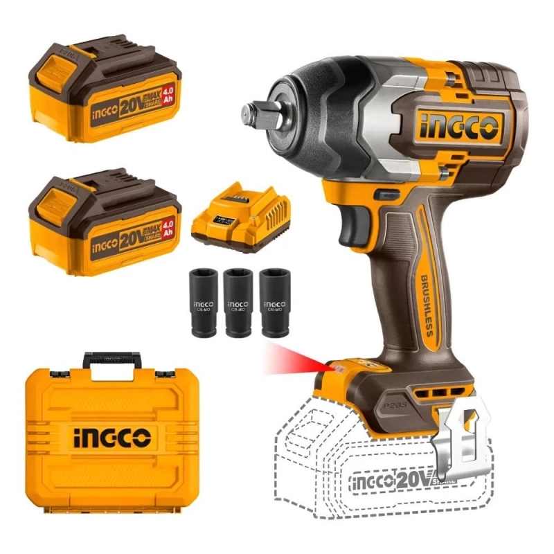 Llave de Impacto INGCO 20V 850Nm
