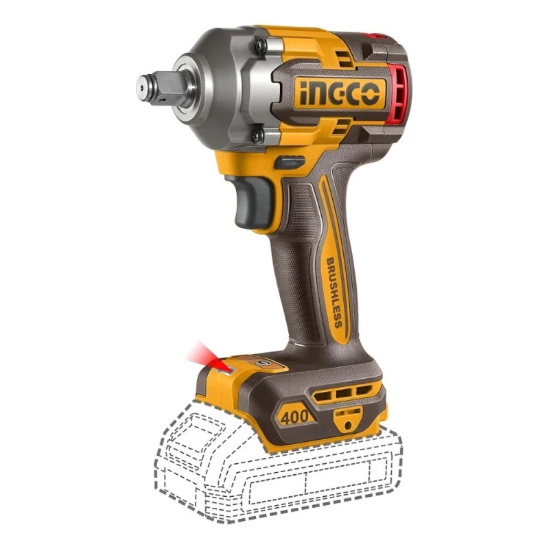 Llave de Impacto INGCO 400Nm 20v