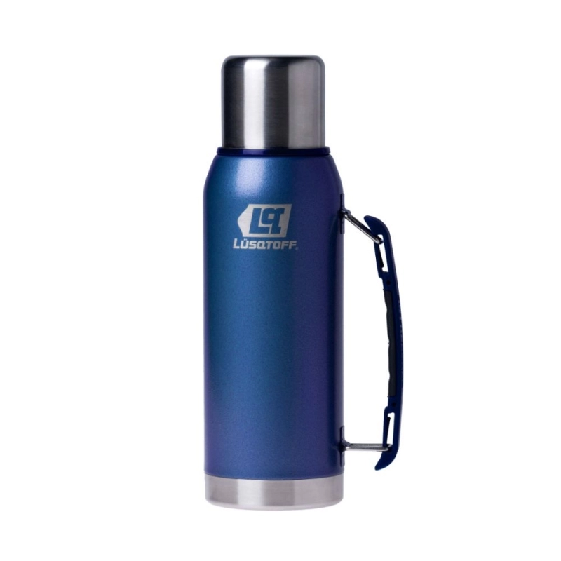 Termo LÜSQTOFF Azul 1Lts Manija y Pico Cebador