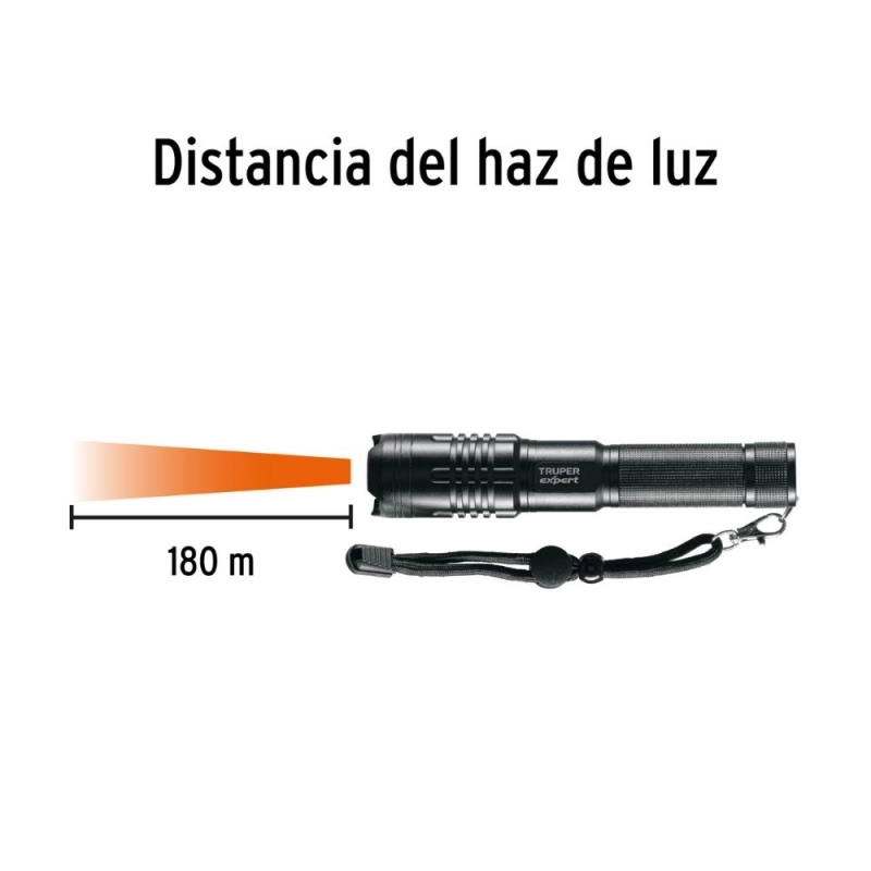 Linterna LED TRUPER Cuerpo Aluminio Recargable 310Lm