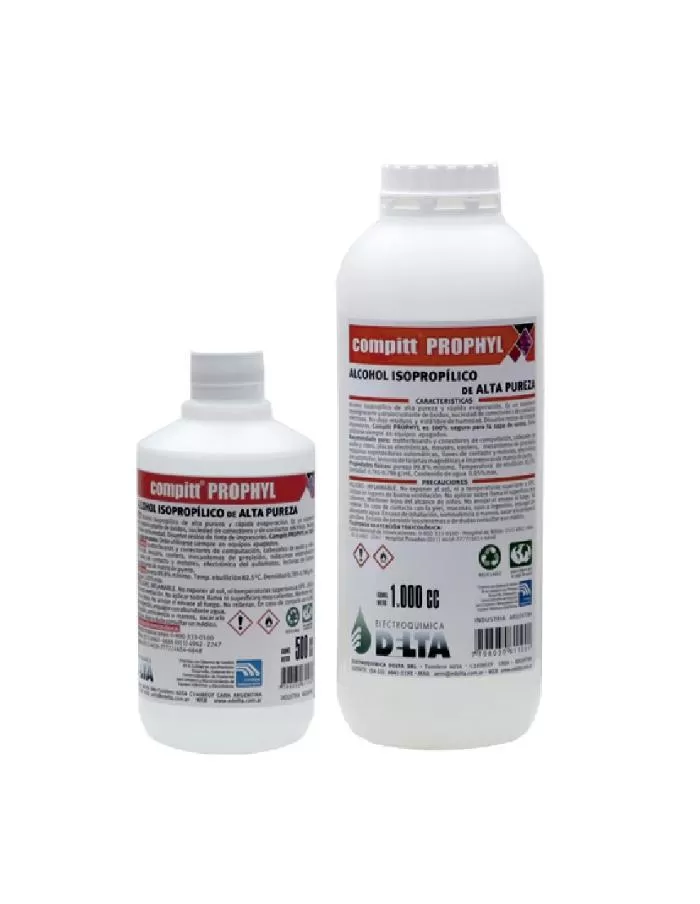Alcohol Isopropílico Delta Compitt Prophyl 1 litro