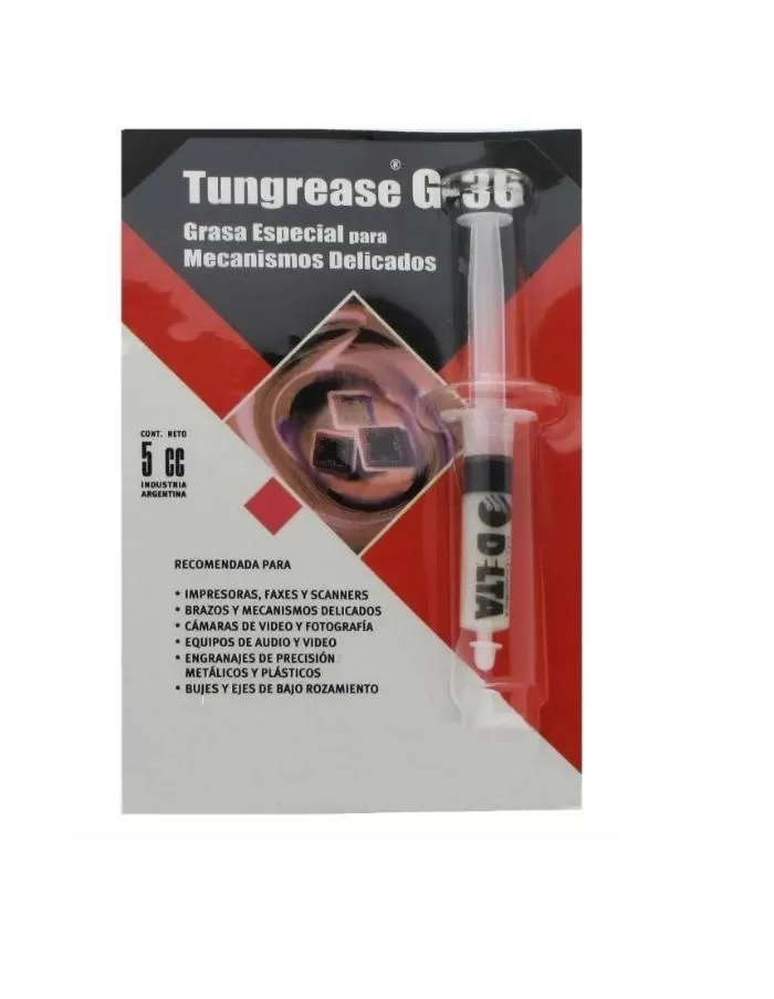 Grasa para mecanismos delicados Delta Tungrease G36 jeringa 5cm³
