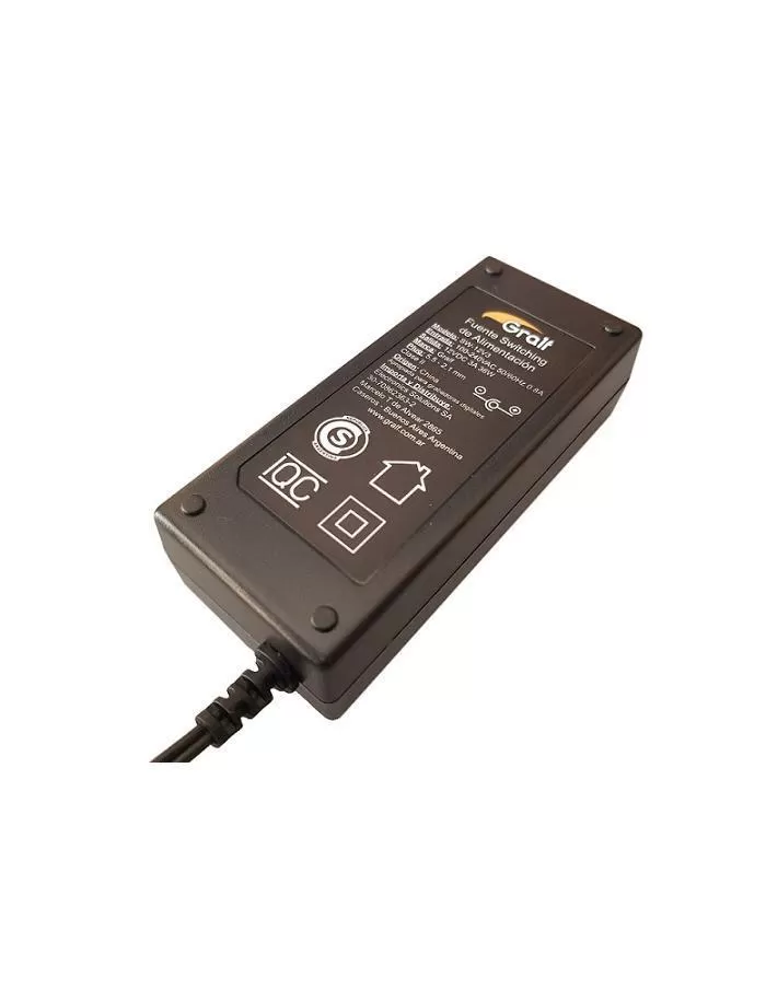 Fuente Switching 12V 3A Plug 5,5-2,1mm Gralf