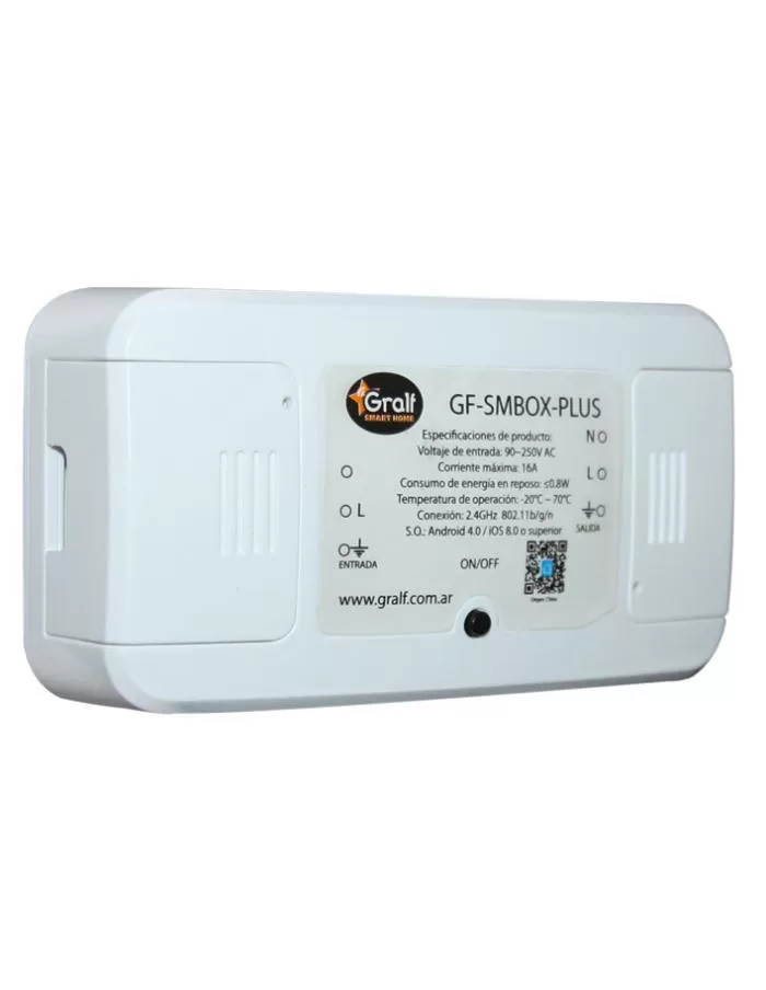 Interruptor Smart Plus Wi-Fi 16A Gralf GF-SMBOX-PLUS