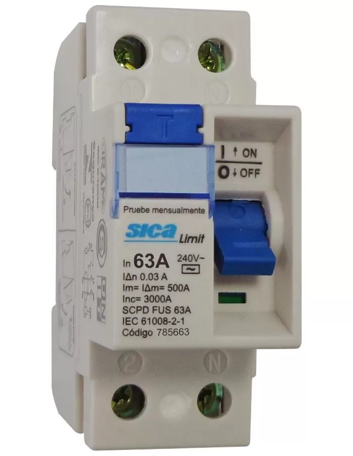 Disyuntor Diferencial 2x25A 30mA Sica