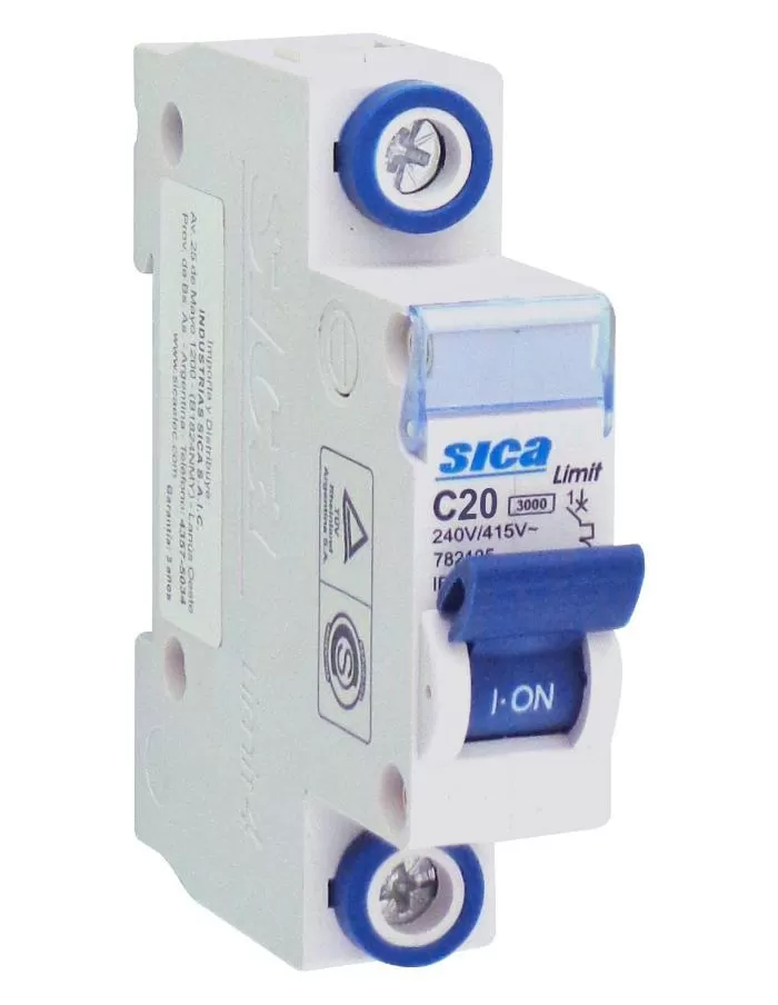 Llave Térmica 1x20A Curva C 3kA Sica Limit