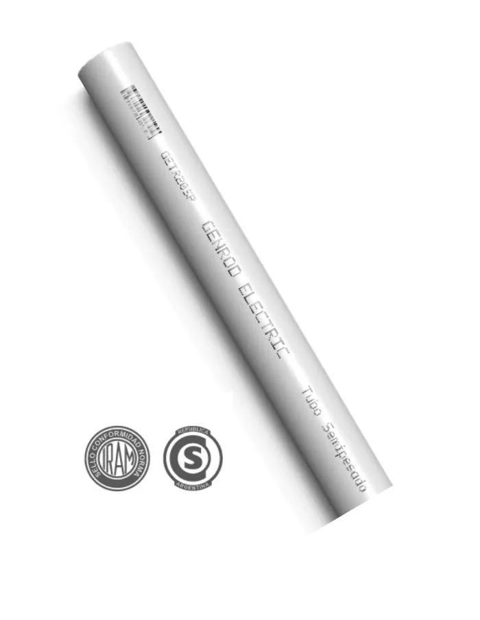 Caño PVC Rígido Semipesado 7/8" 3 Metros Genrod