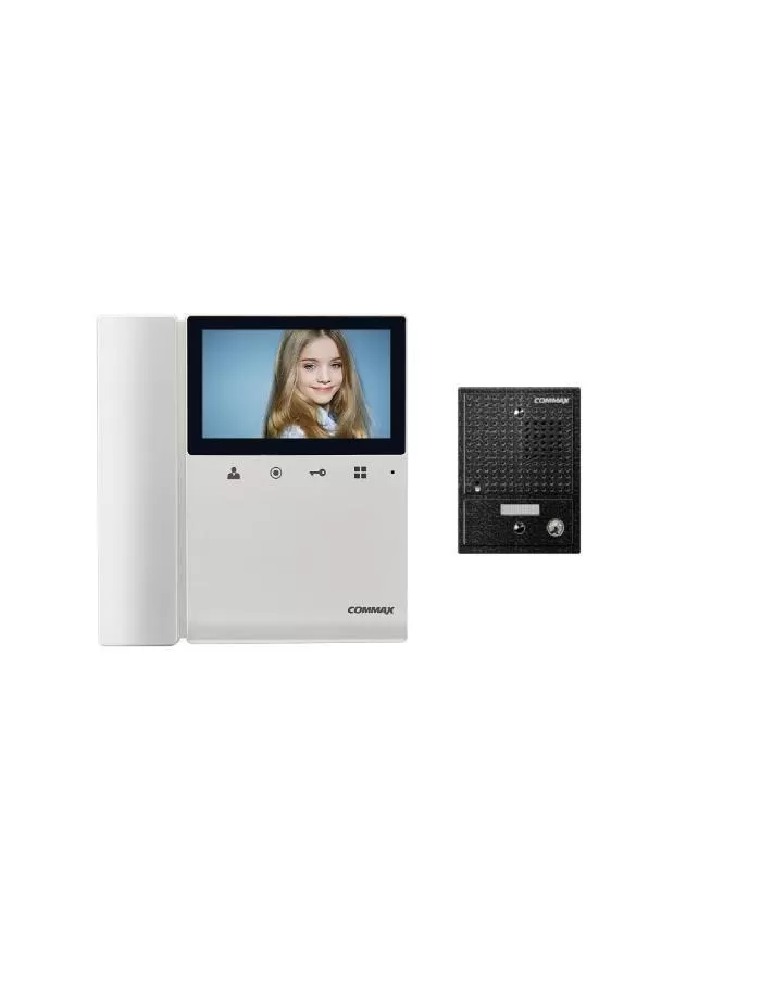 Kit Portero Video Commax CDV-43K con 1 Teléfono y 1 Monitor 4,3"