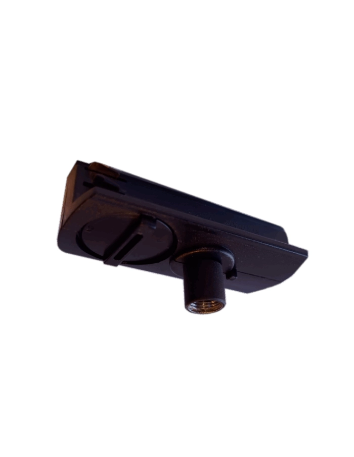 Adaptador hembra para riel de 1 efecto Leuk negro