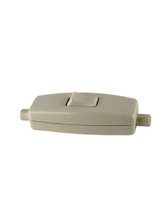 Tecla velador rectangular 2A RICHI blanca bornes a morseta