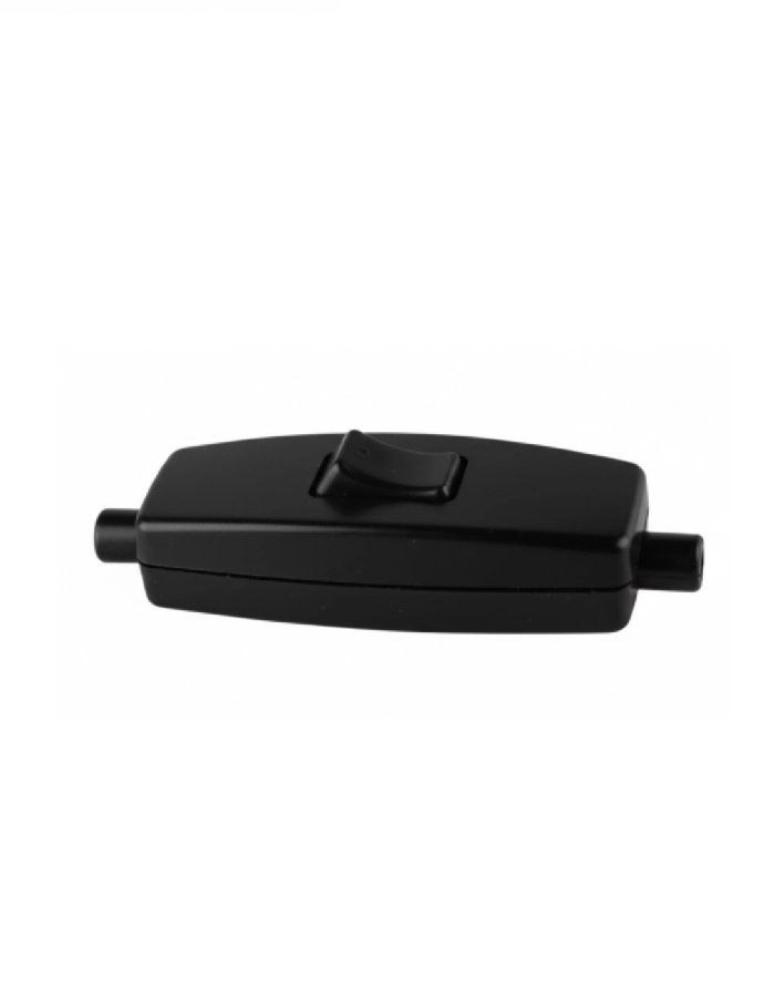 Tecla velador rectangular 2A RICHI negra bornes a morseta