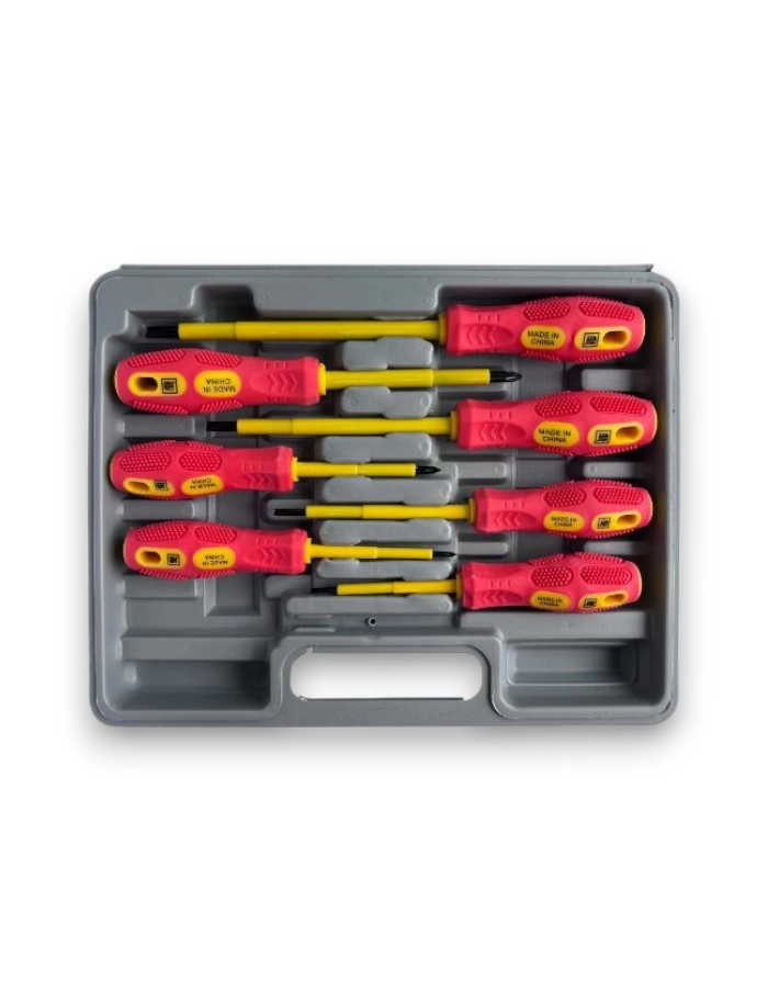 Juego destornilladores 7 piezas Philips/Plano JA aislados 1000V