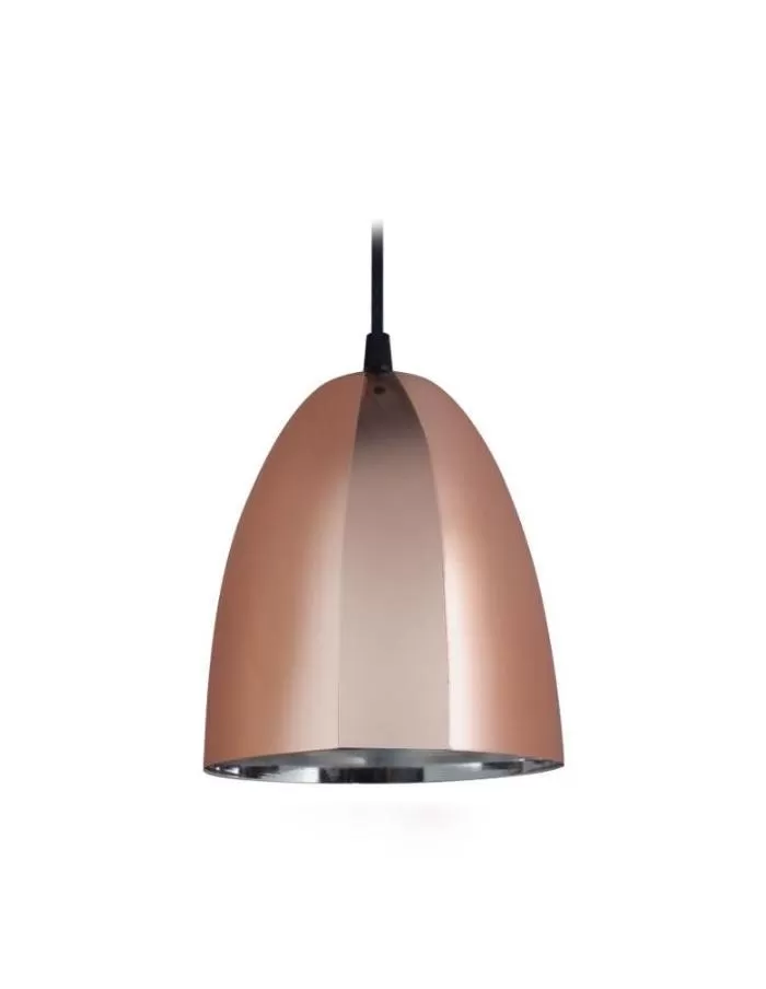 Colgante 1 luz de chapa 24cm San Justo Baradero Ovi cobre