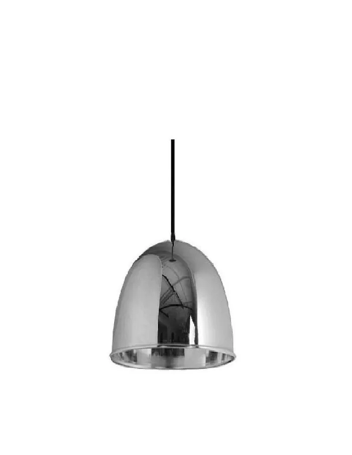Colgante 1 luz de chapa 24cm San Justo Baradero Ovi plata