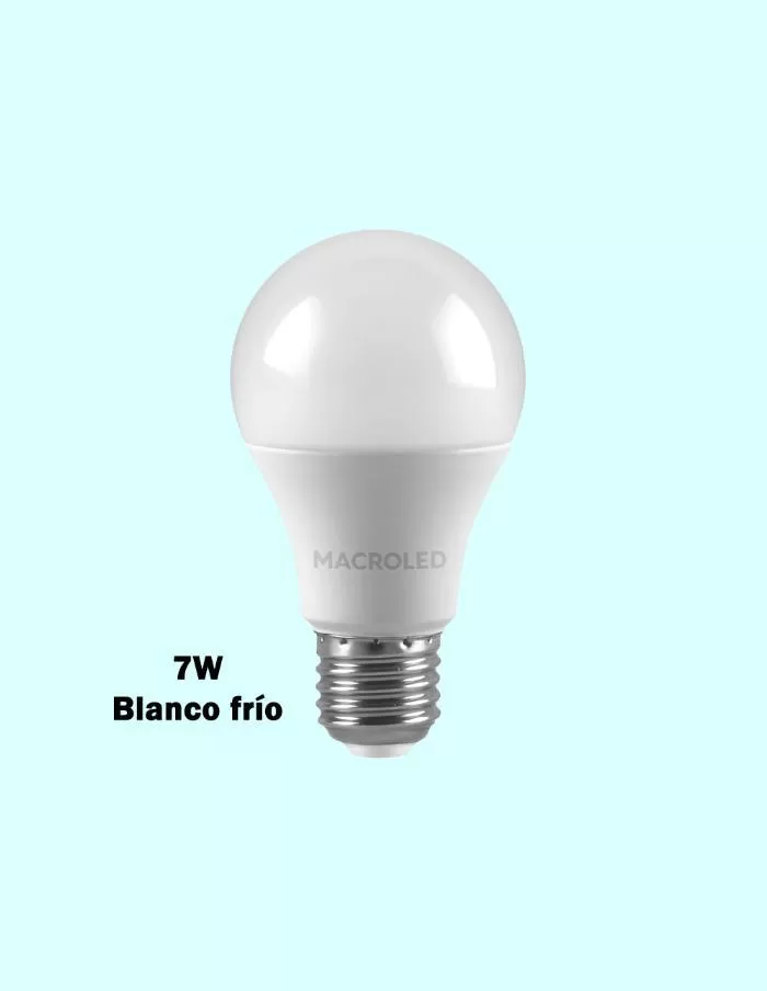 Bulbo LED A55 7W E27 Macroled blanco frío
