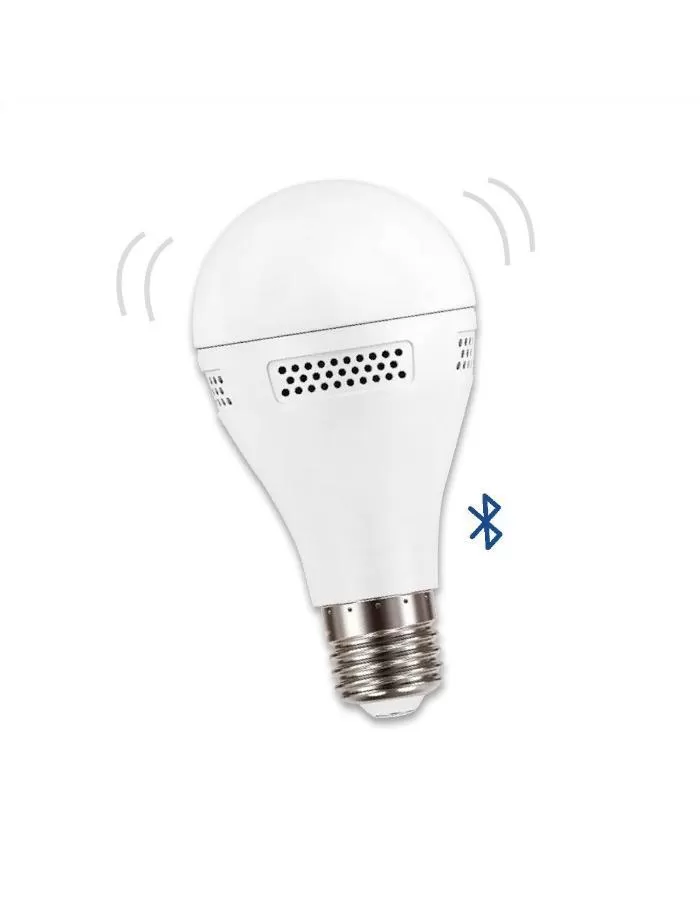 Bulbo LED con parlante Bluetooth A60 9W E27 Interelec blanco cálido