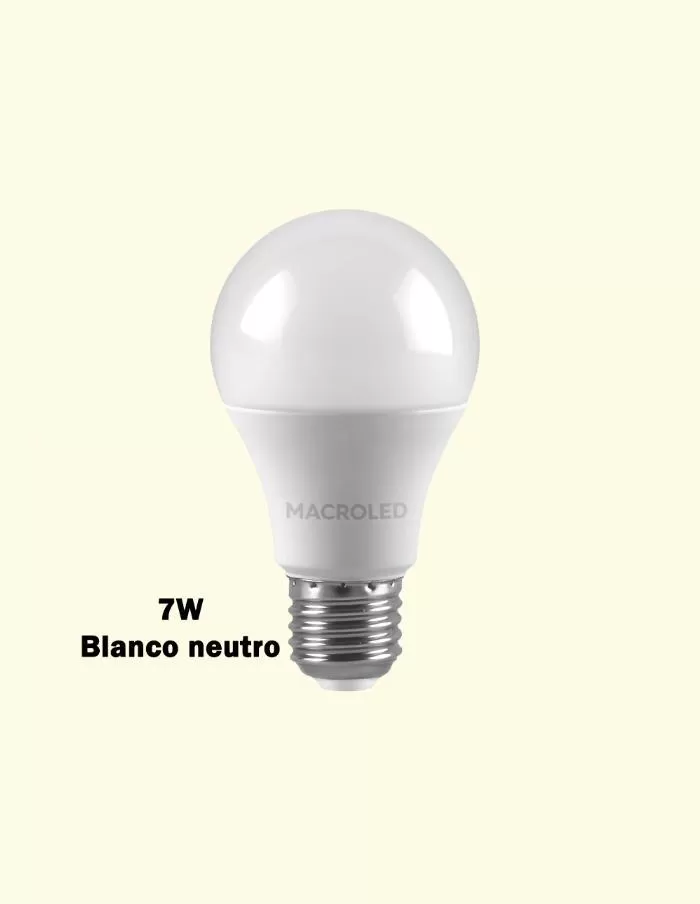 Bulbo LED A55 7W E27 Macroled blanco neutro