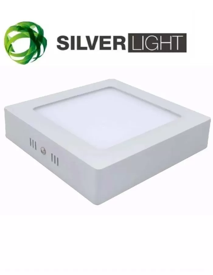 Panel LED 12W cuadrado superficial luz fría SILVERLIGHT blanco