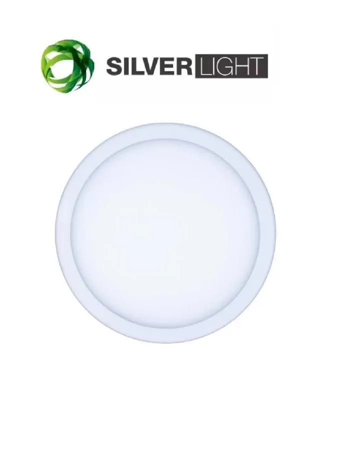 Panel LED 20W redondo empotrable ajustable luz fría SILVERLIGHT blanco