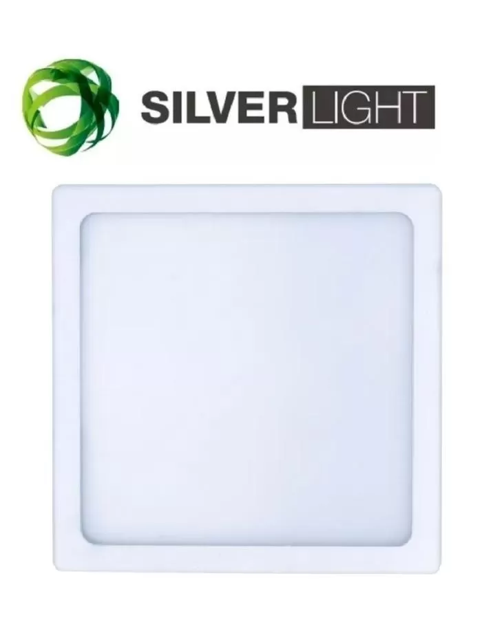 Panel LED 20W cuadrado empotrable ajustable luz fría SILVERLIGHT blanco