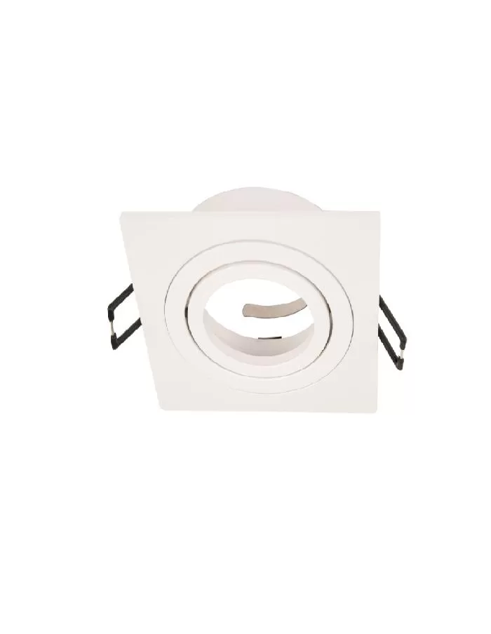 Spot direccional cuadrado aluminio blanco MACROLED s/zocalo (MAC-17)
