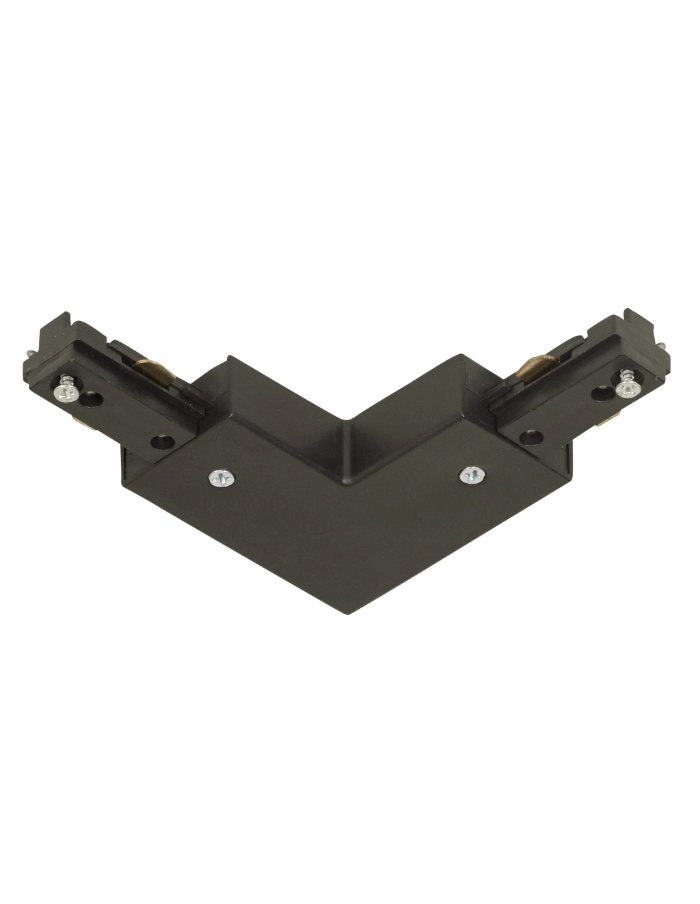 Union L para riel de 1 efecto LEUK negro