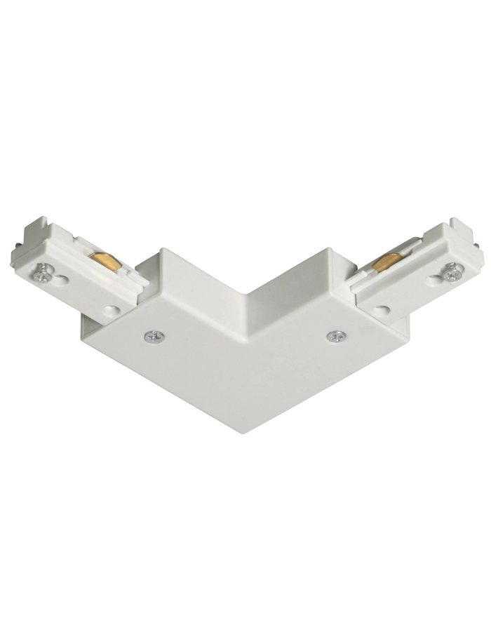 Union L para riel de 1 efecto LEUK blanco
