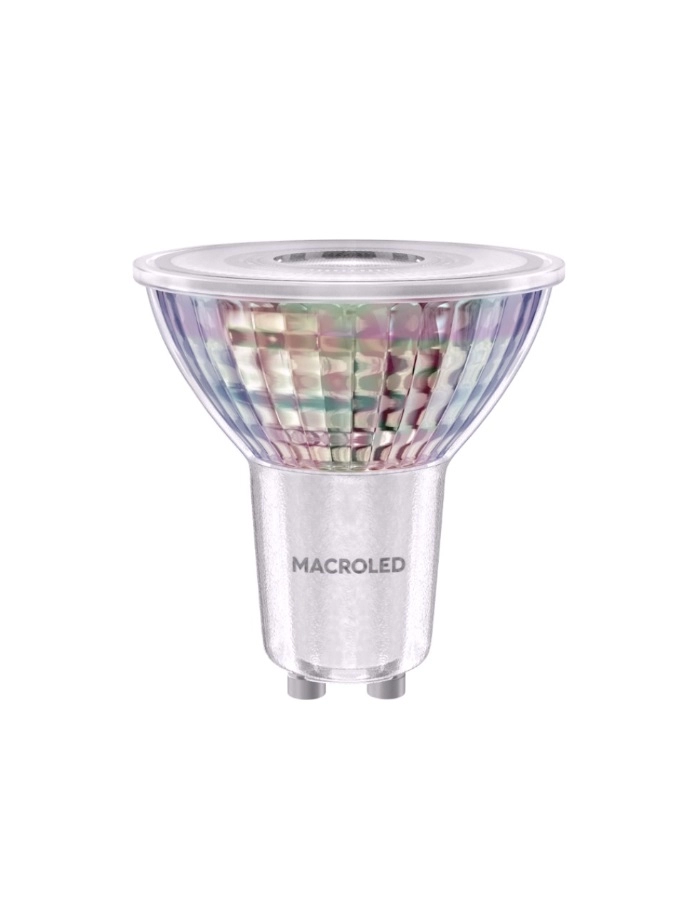 Dicro LED 7W GU10 dimeable Macroled luz cálida