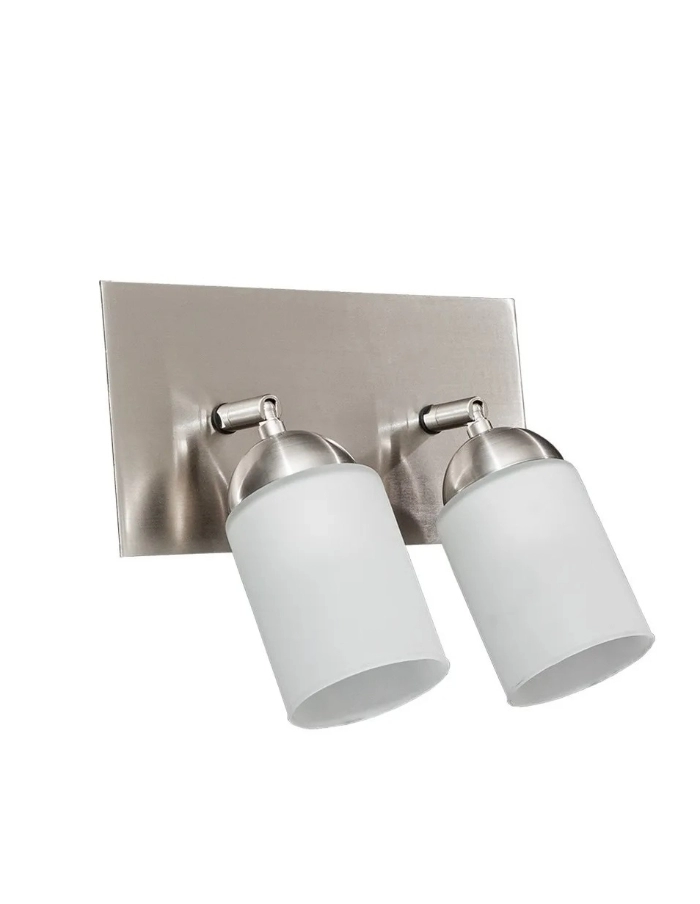 Aplique de Pared Markas Quelia 2xE27 con Difusor Cilíndrico Satinado
