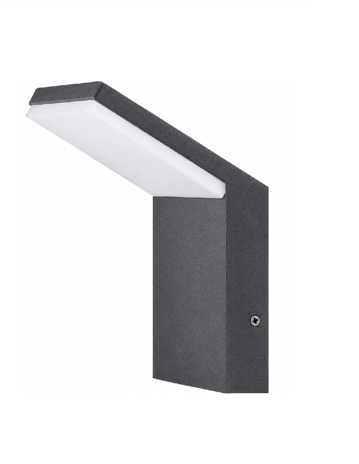Aplique LED 9W IP54 IDEA NILE gris luz cálida